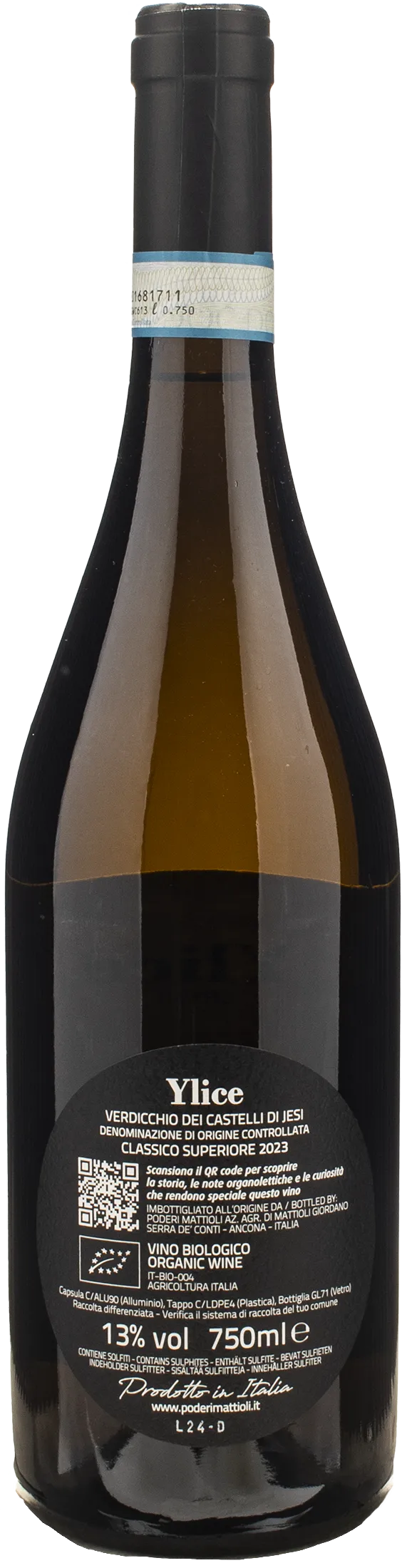 Poderi Mattioli Verdicchio Castelli di Jesi Classico Superiore Ylice 2023