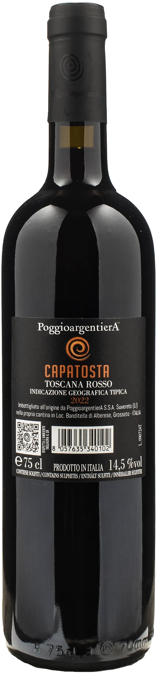 Poggio Argentiera Capatosta Toscana Rosso 2022