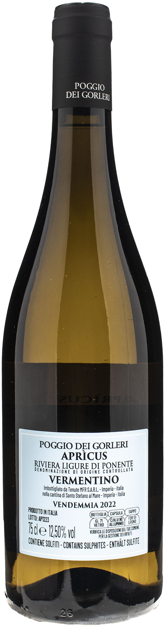 Poggio dei Gorleri Vermentino Apricus 2022