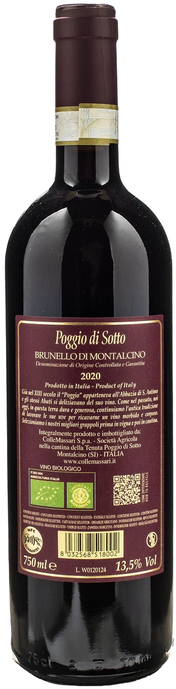 Poggio di Sotto Brunello di Montalcino 2020