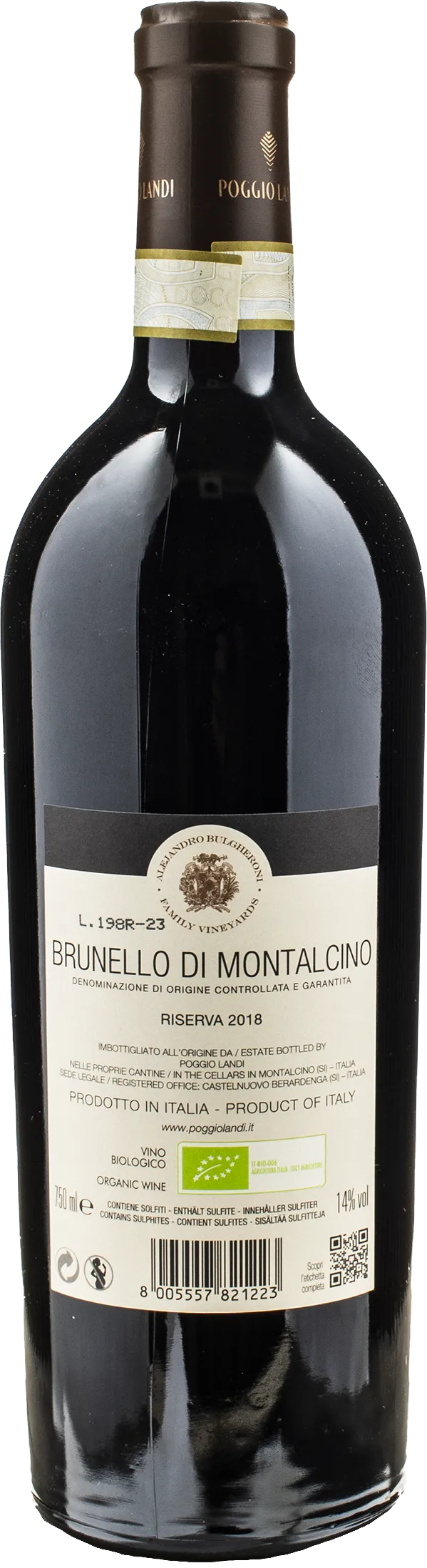 Poggio Landi Brunello di Montalcino Riserva 2018
