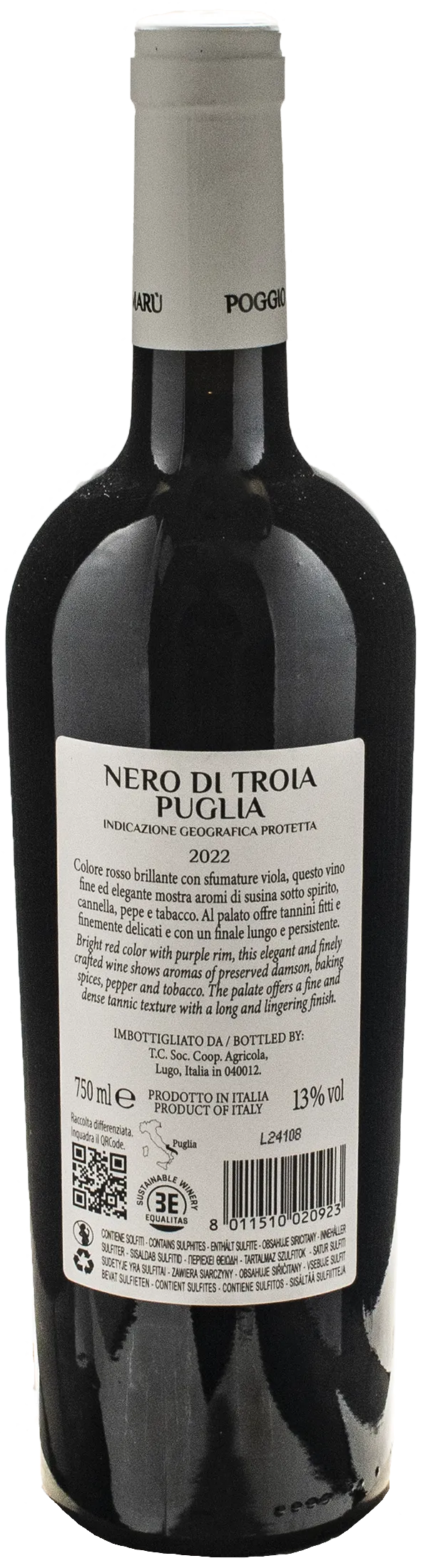 Poggio Maru Nero di Troia 2022