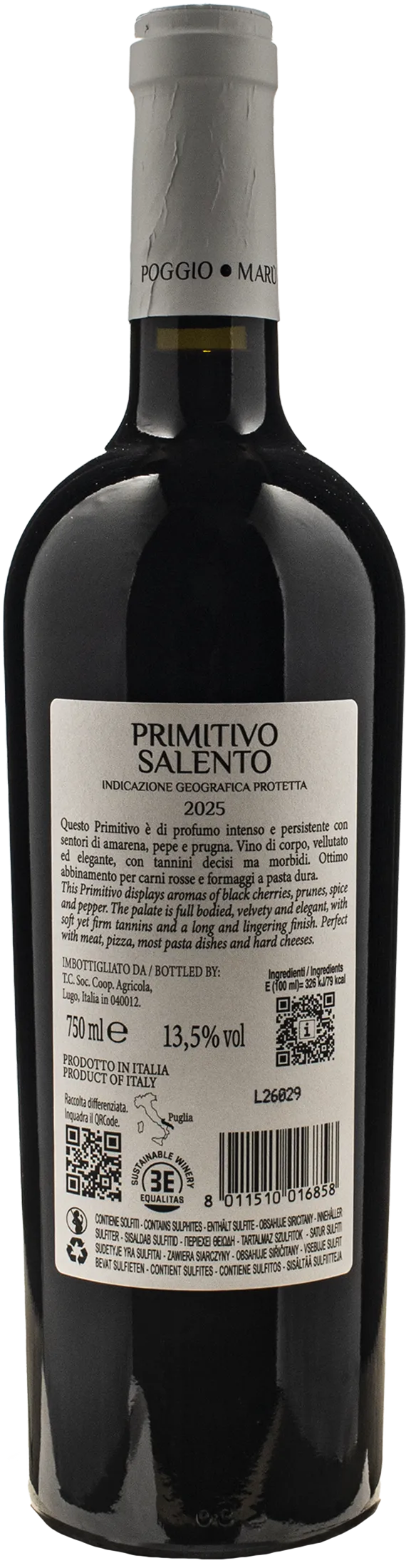 Poggio Maru Primitivo Salento 2025
