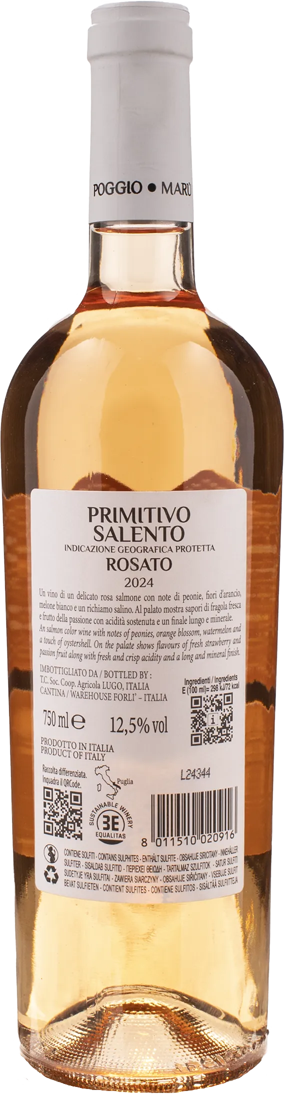 Poggio Maru Primitivo Salento Rosato 2024