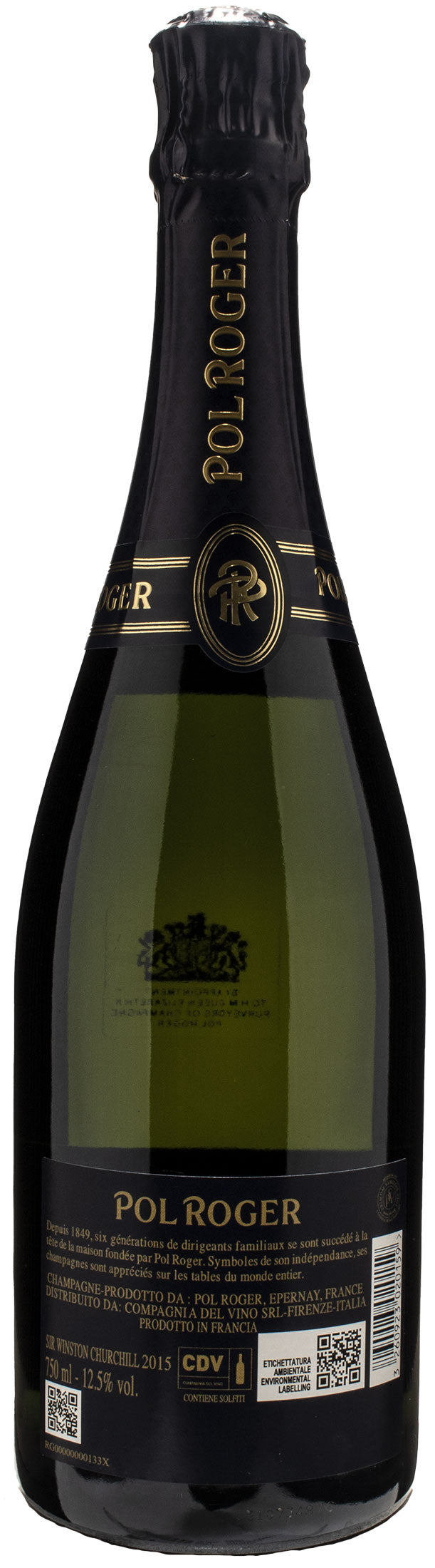 Pol Roger Champagne Sir Winston Churchill Brut 2015