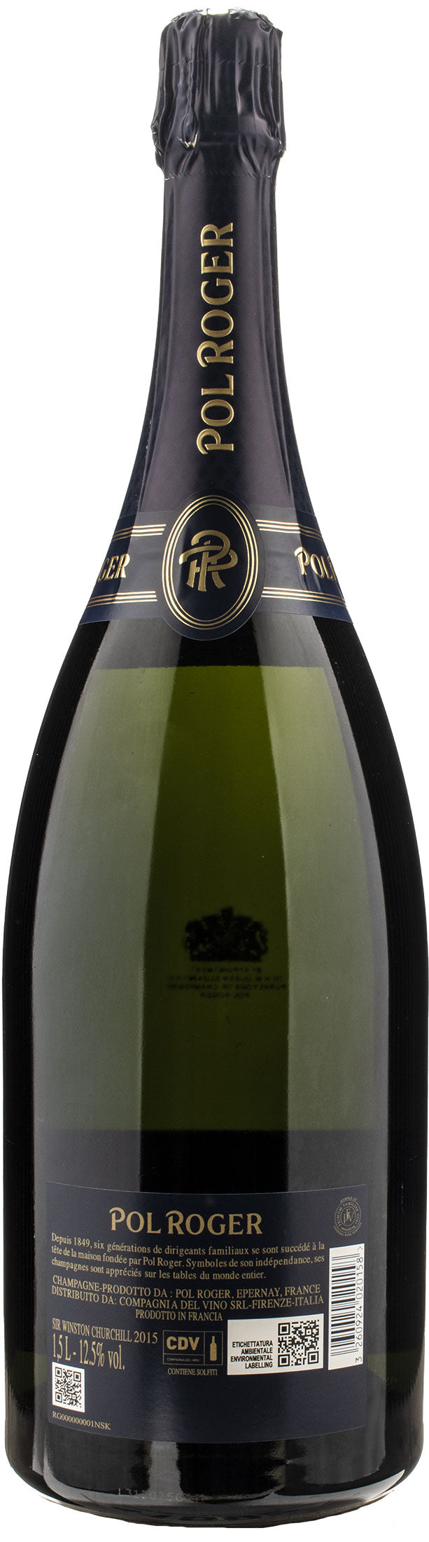 Pol Roger Champagne Sir Winston Churchill Brut Magnum 2015