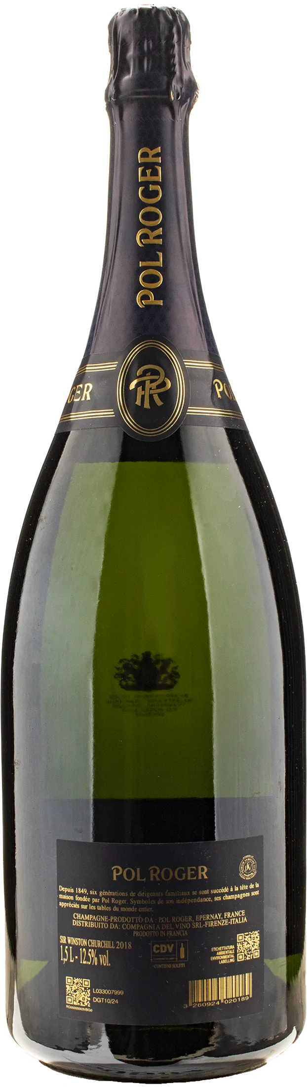Pol Roger Champagne Sir Winston Churchill Brut Magnum 2018