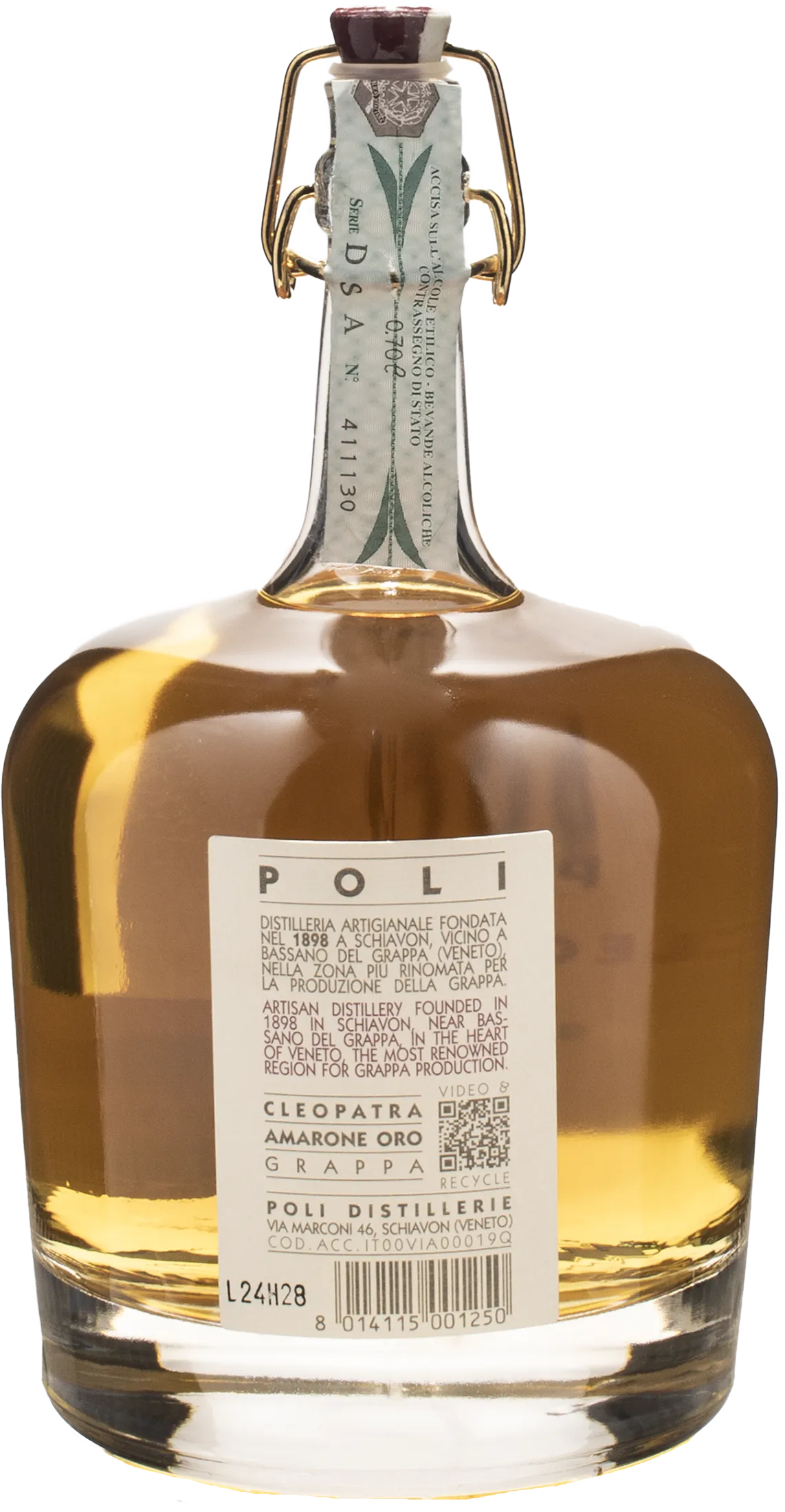 Poli Cleopatra Amarone Oro Grappa 0.7L