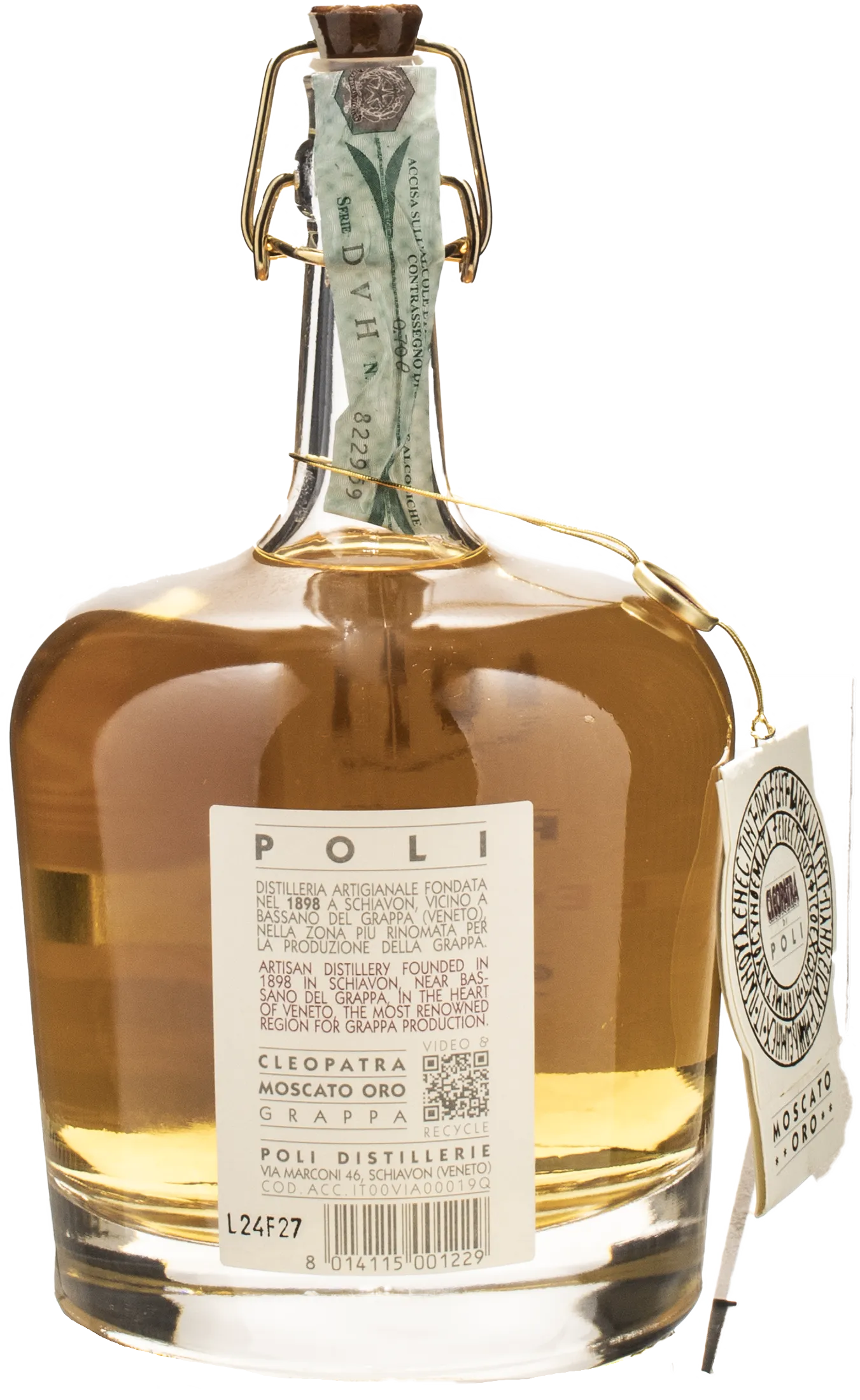Poli Grappa Cleopatra Moscato Oro