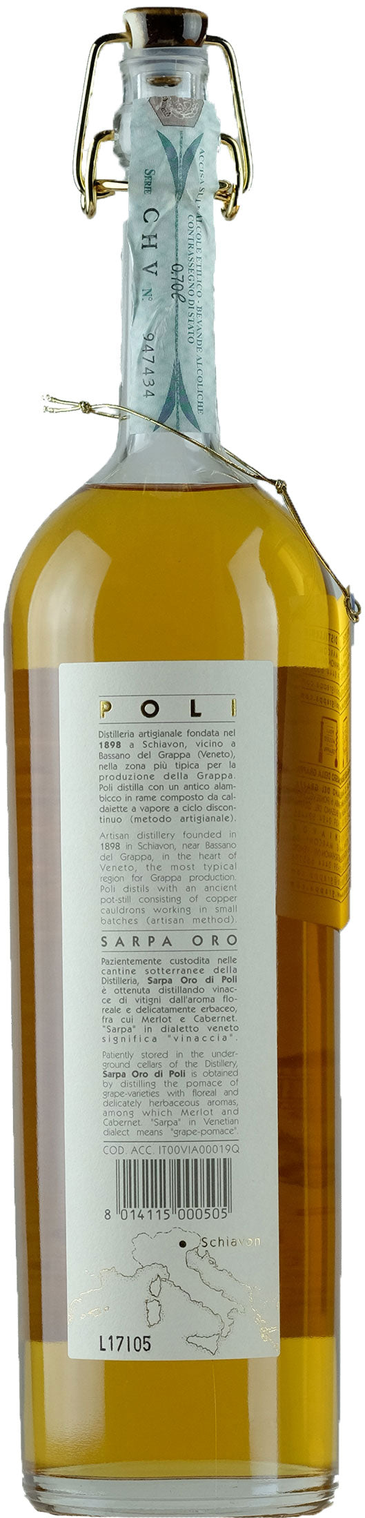Poli Grappa Sarpa Oro Special Edition