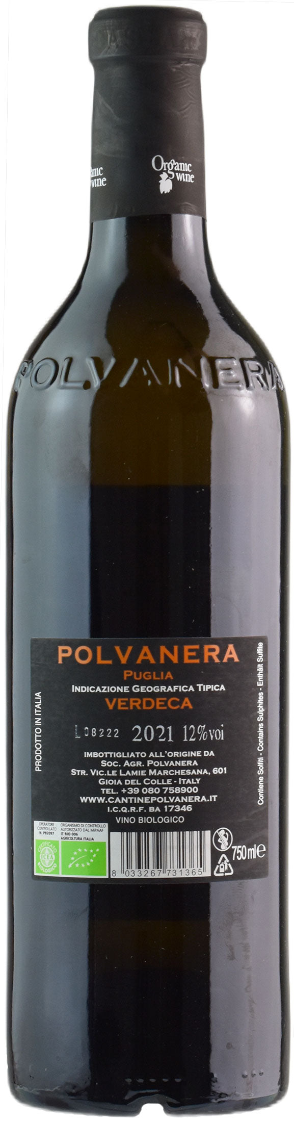 Polvanera Verdeca Organic Wine 2021