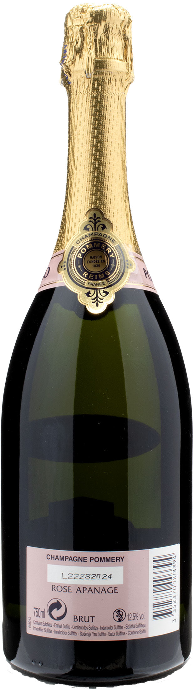 Pommery Champagne Apanage Rosè Brut
