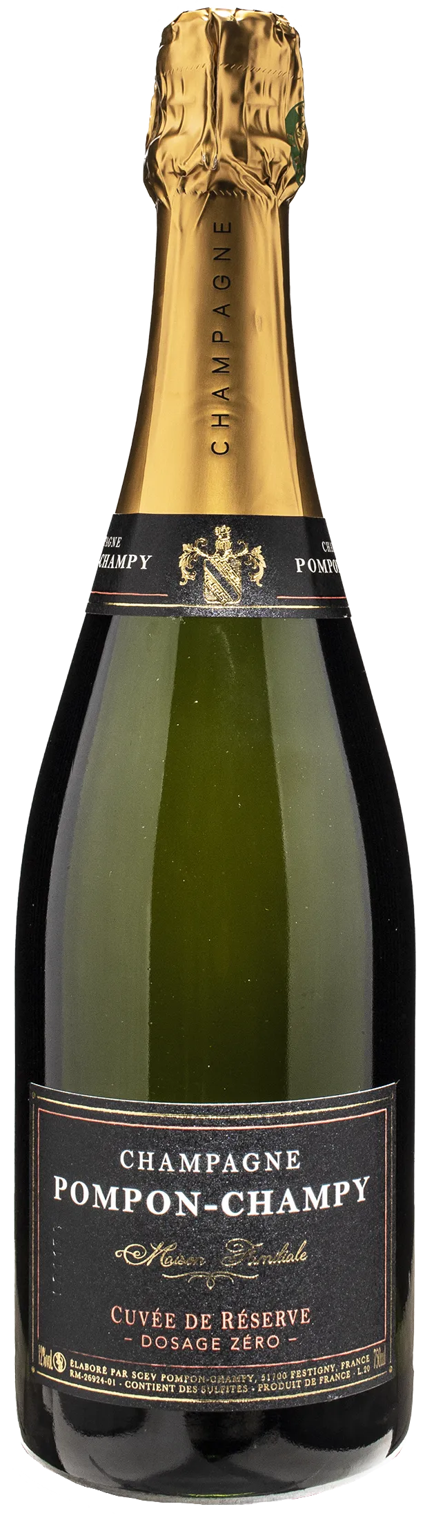 Pompon Champy Champagne Cuvee de Reserve Dosage Zero