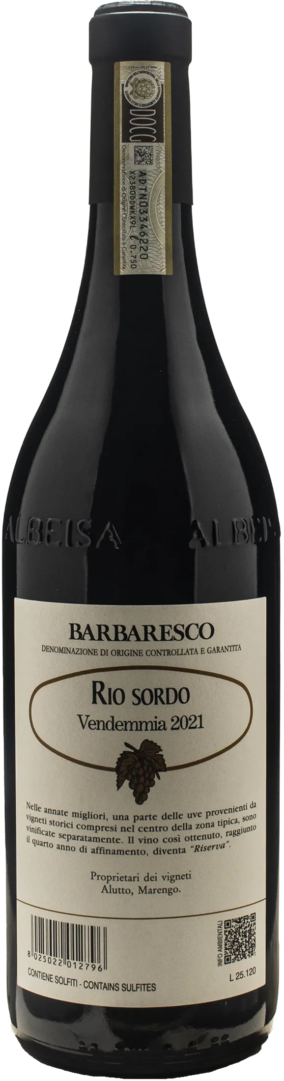 Produttori del Barbaresco Barbaresco Rio Sordo Riserva 2021