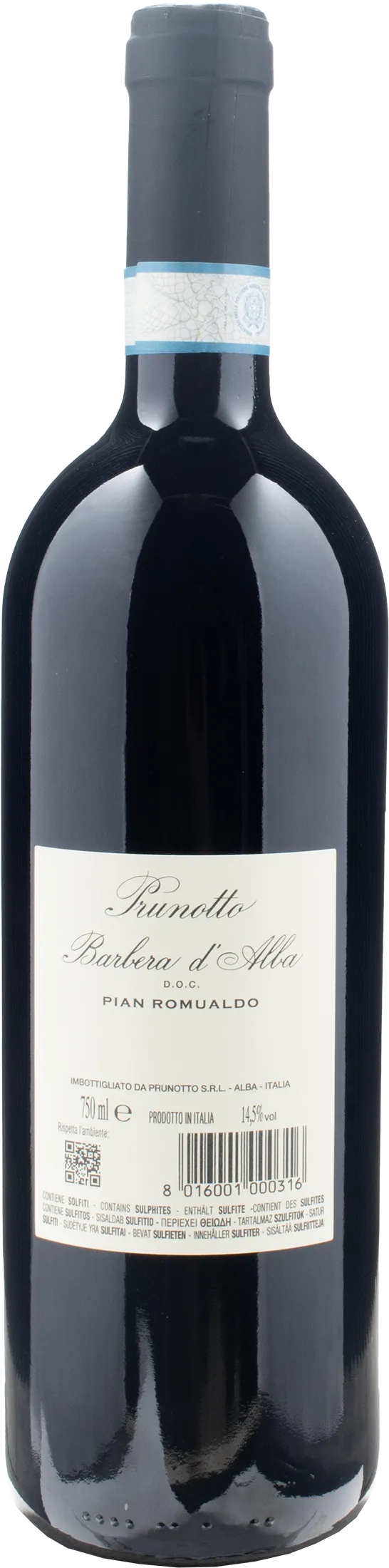 Prunotto Barbera d'Alba Pian Romualdo 2022