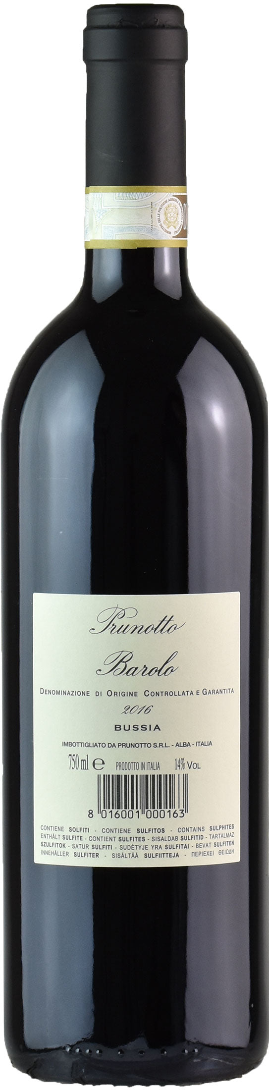 Prunotto Barolo Bussia 2016