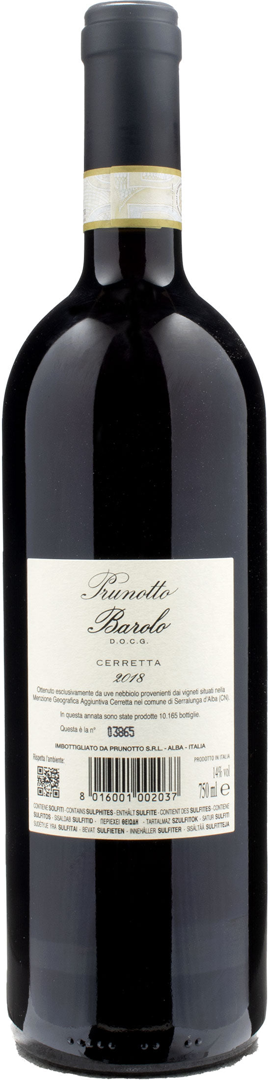 Prunotto Barolo Cerretta 2018