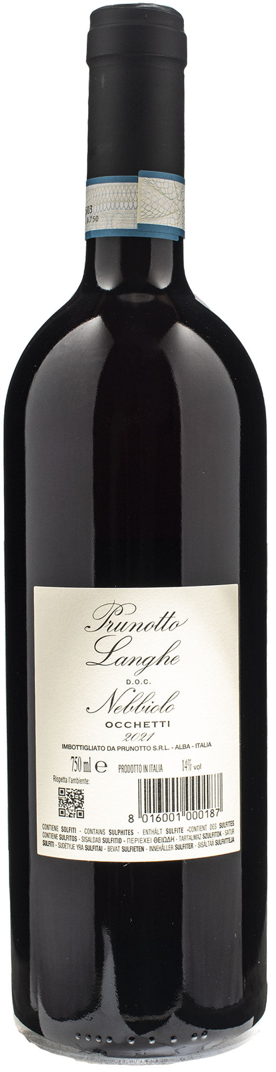 Prunotto Langhe Nebbiolo Occhetti 2021