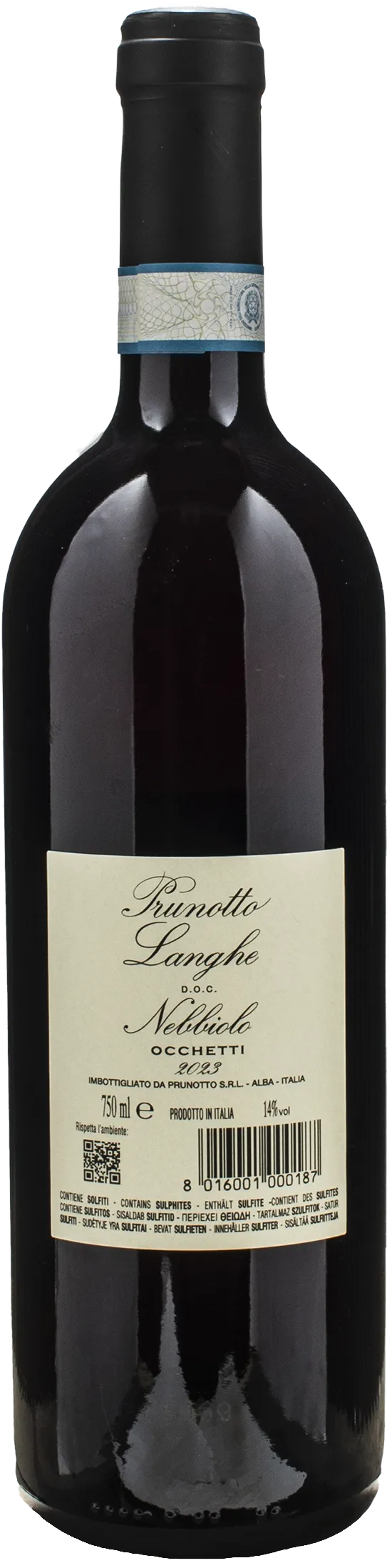 Prunotto Langhe Nebbiolo Occhetti 2023