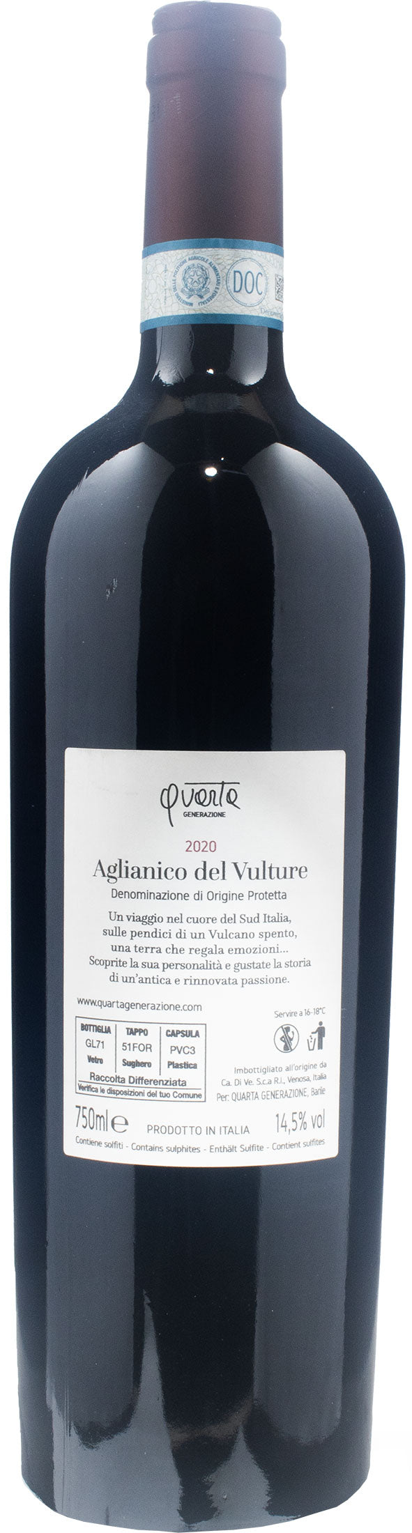 Quarta Generazione Aglianico Vulture 2020