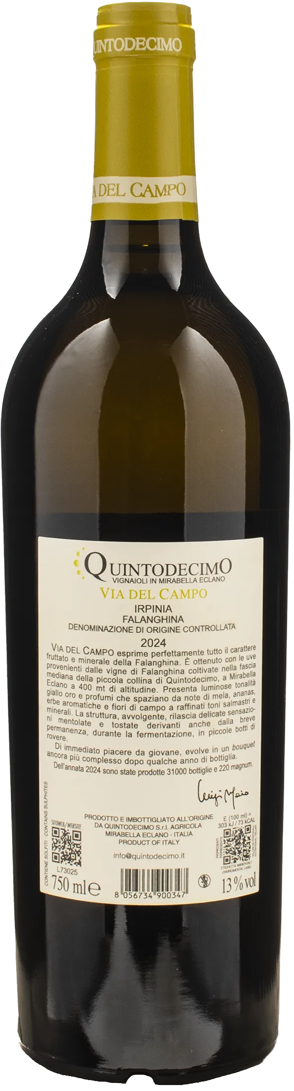 Quintodecimo Irpinia Falanghina Via del Campo 2024