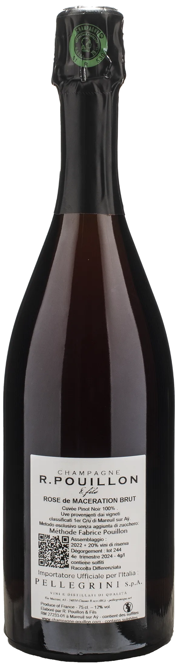 R. Pouillon Champagne 1er Cru Extra Brut Rosè