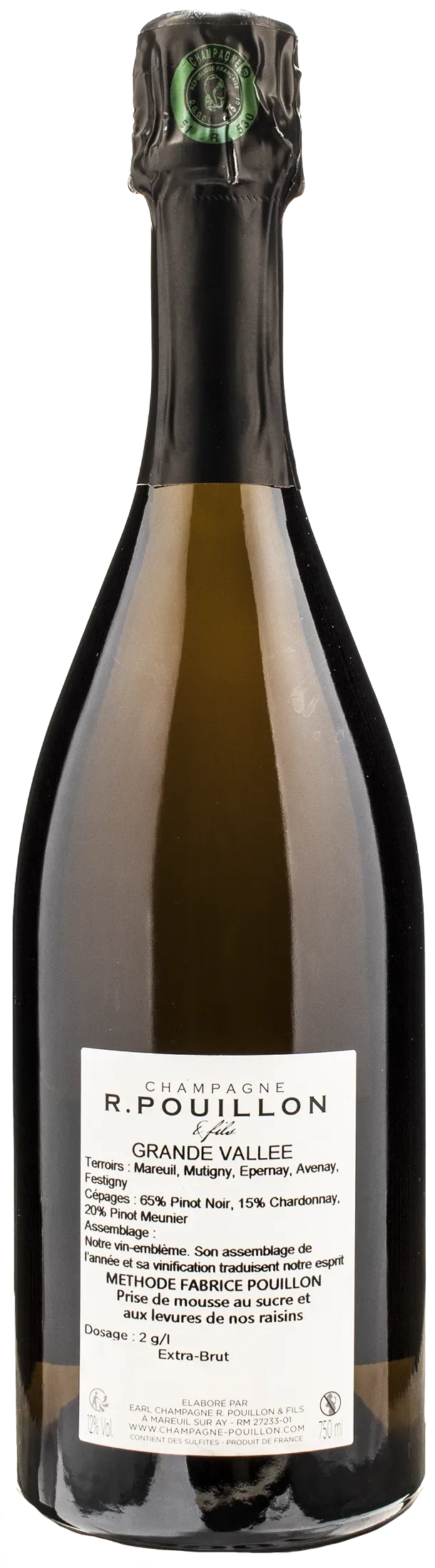 R. Pouillon Champagne Grande Vallee Extra Brut
