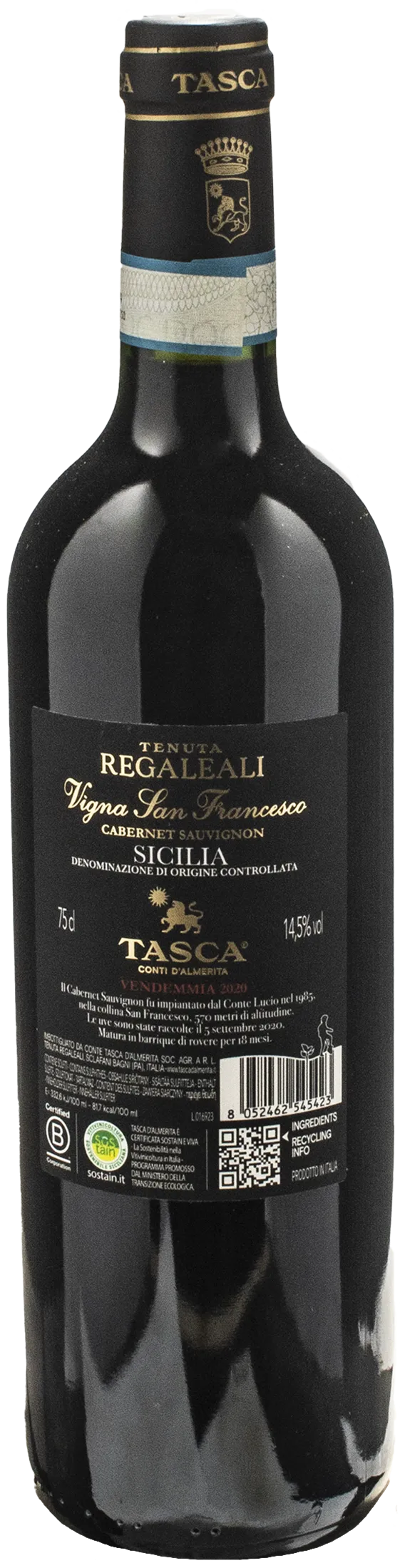 Tenuta Regaleali Vigna San Francesco Cabernet Sauvignon 2020