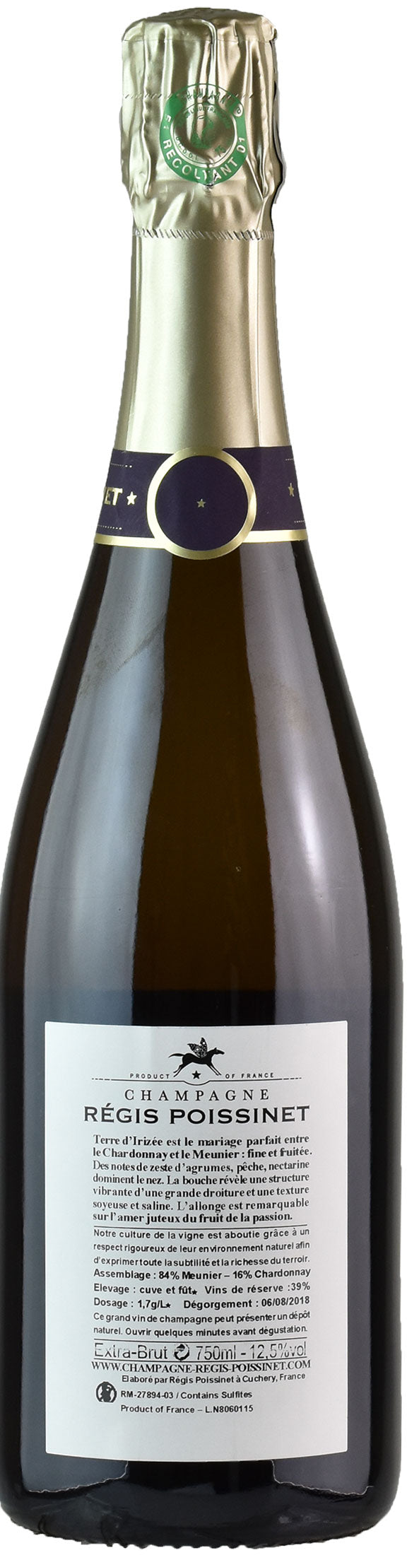 Regis Poissinet Champagne Terre d'Irizee Extra Brut