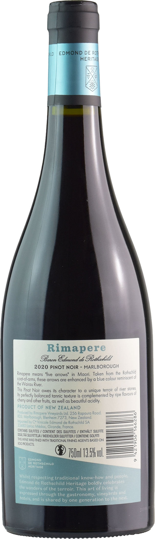 Rimapere Marlborough Pinot Noir Single Vineyard 2020