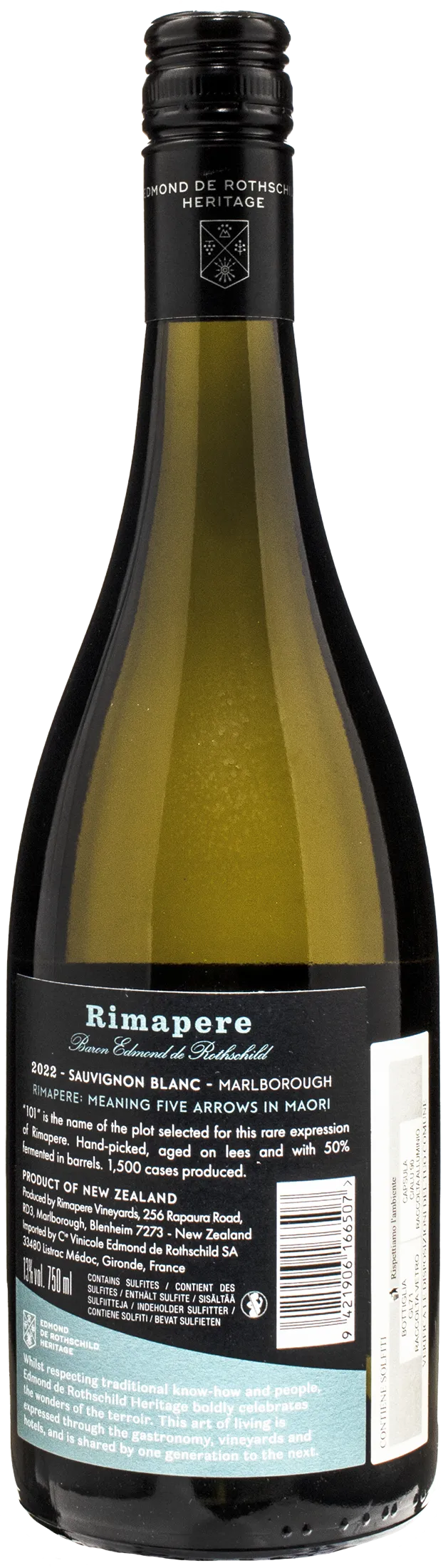 Rimapere Marlborough Sauvignon Blanc Plot 101 2022