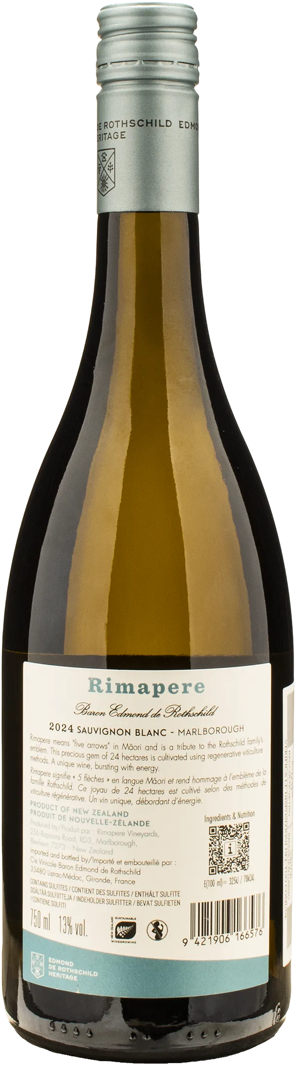 Rimapere Marlborough Sauvignon Blanc Single Vineyard 2024