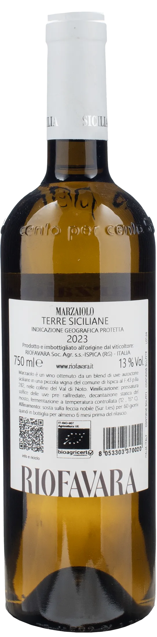 Riofavara Terre Siciliane Marzaiolo 2023