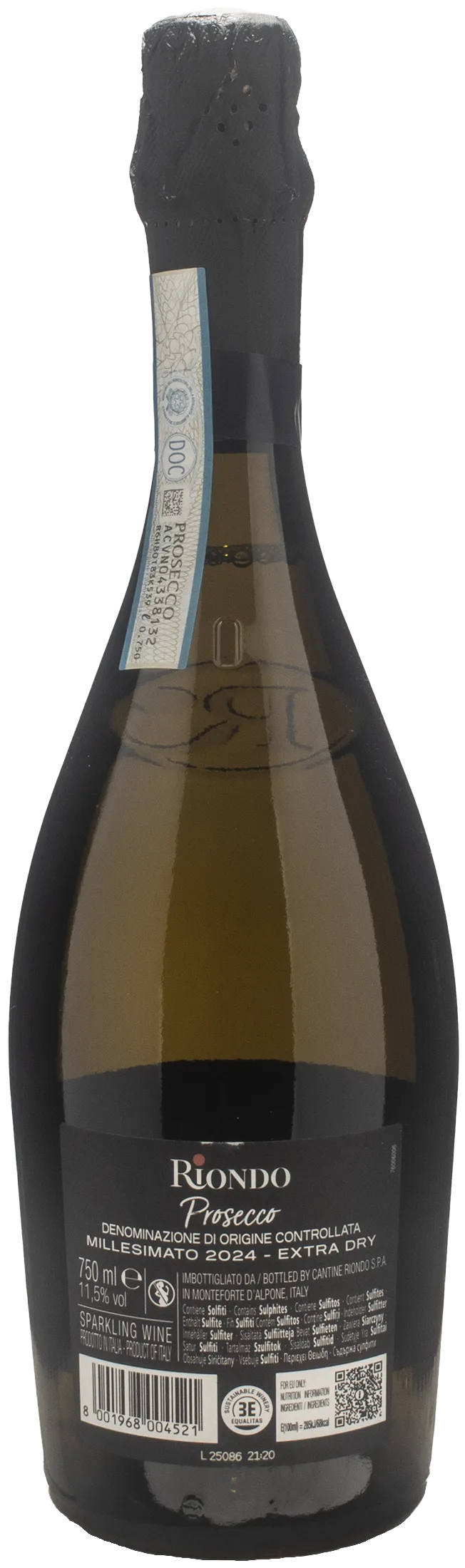 Riondo Prosecco Millesimato Extra Dry 2024