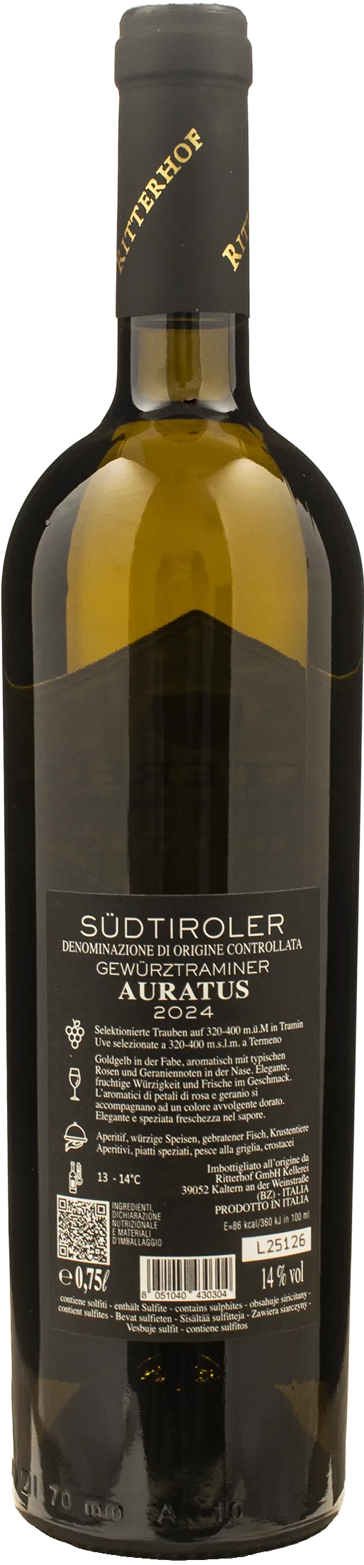 Ritterhof Gewurztraminer Auratus 2024