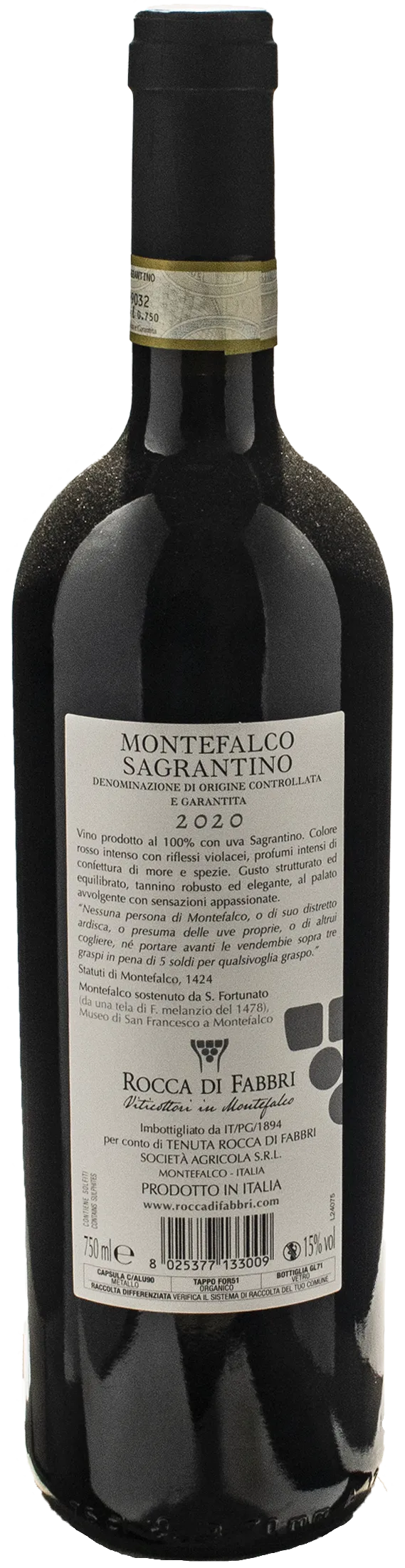 Rocca di Fabbri Sagrantino di Montefalco 2020