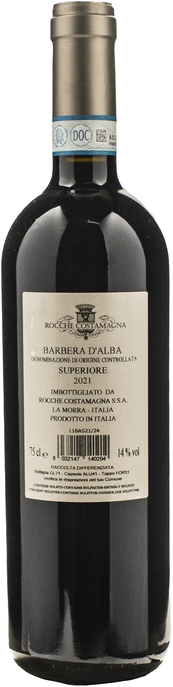 Rocche Costamagna Barbera d'Alba Superiore Rocche delle Rocche 2021