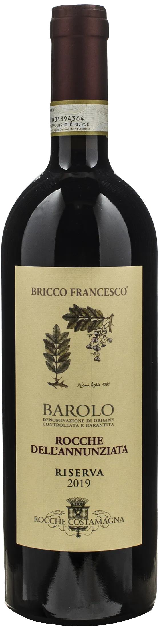 Rocche Costamagna Barolo Rocche dell'Annunziata Bricco Francesco Riserva 2019