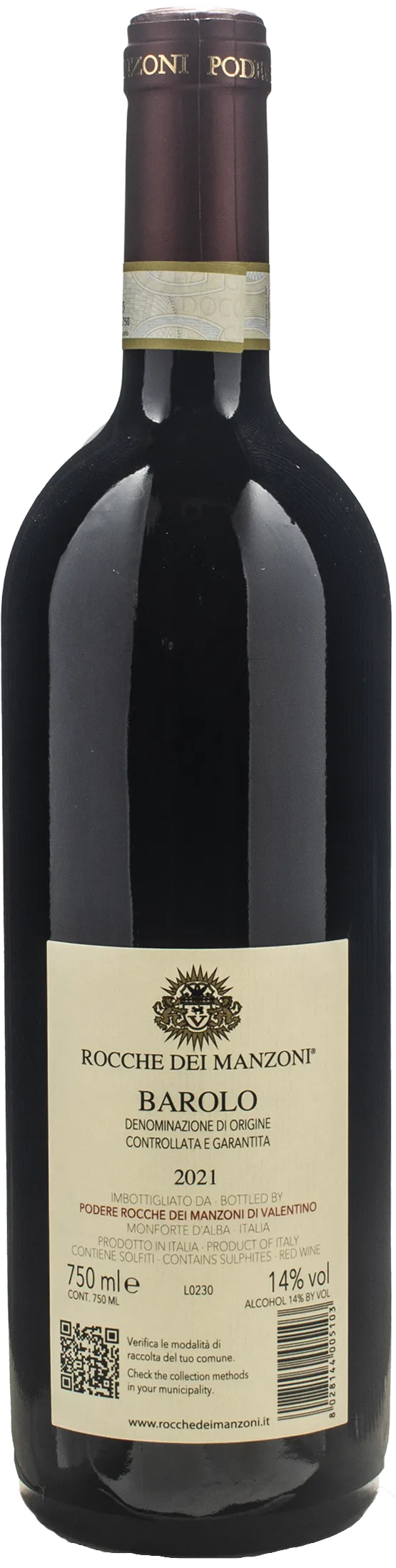 Rocche dei Manzoni Barolo 2021