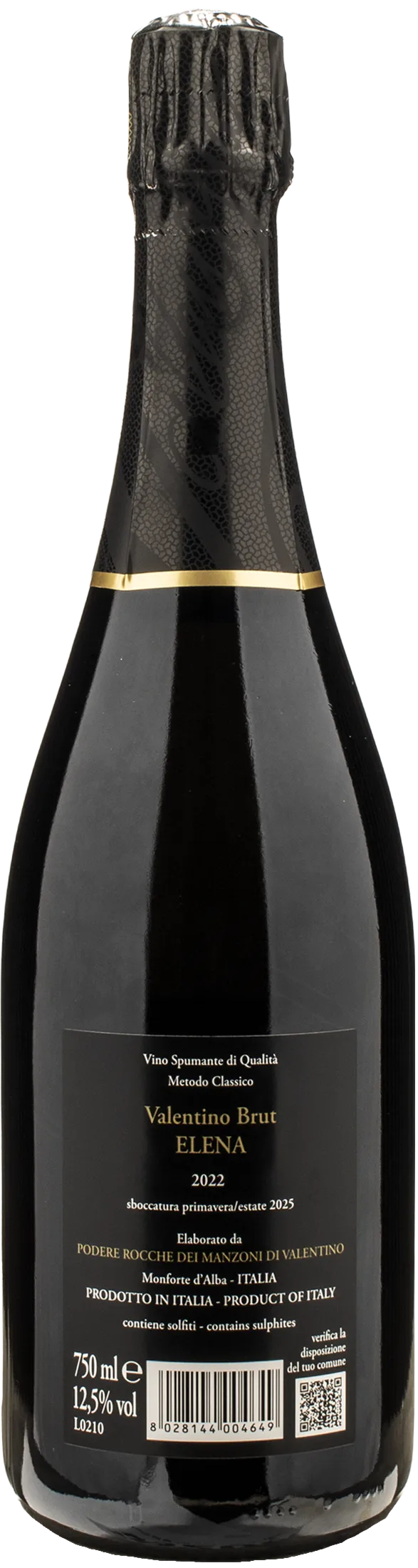 Rocche dei Manzoni Valentino Brut Metodo Classico Elena 2022