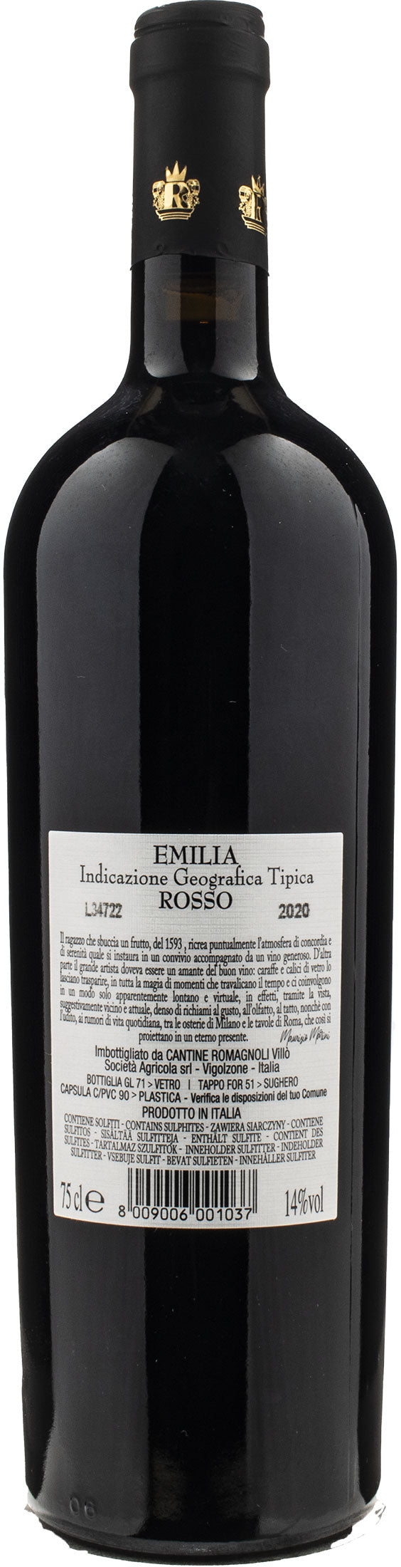 Romagnoli Michelangelo da Caravaggio Rosso 2020