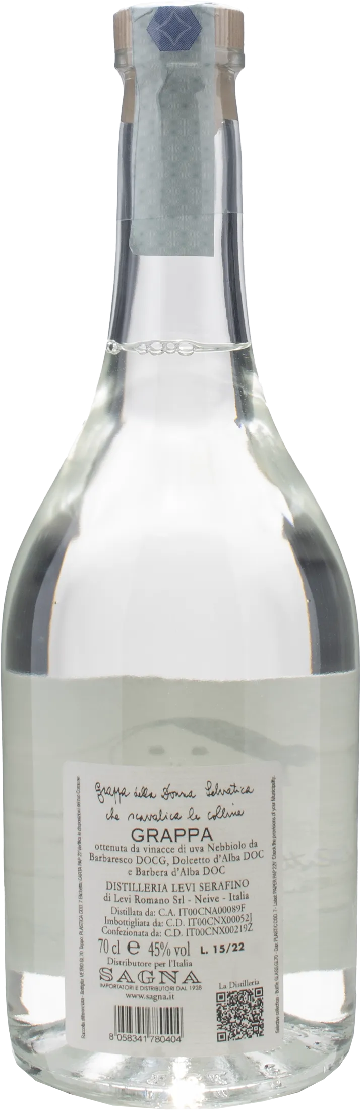 Romano Levi Grappa della Donna Selvatica che scavalica le colline 0.7L