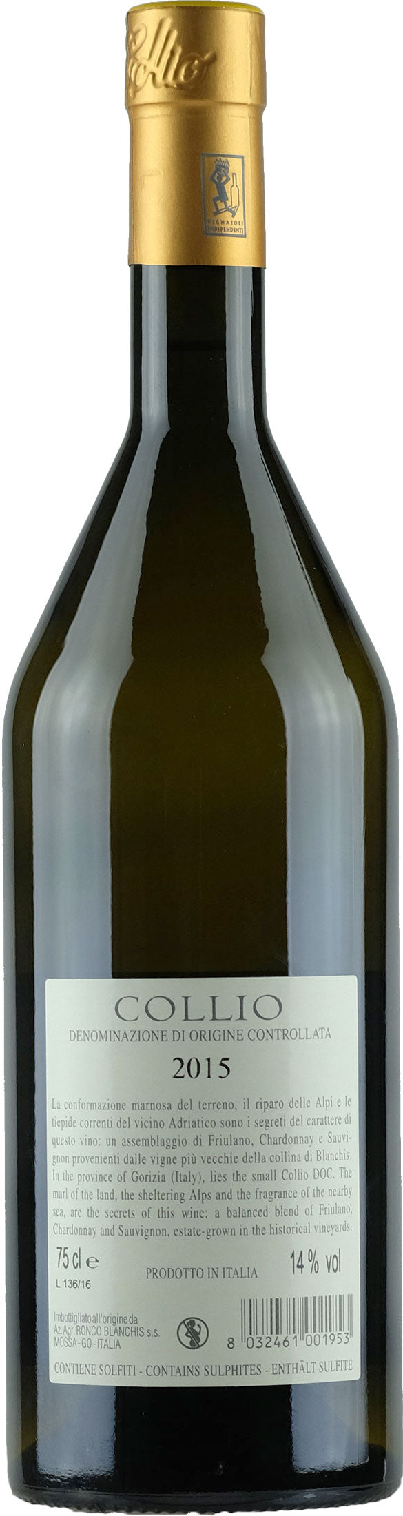 Ronco Blanchis Collio Bianco 2015