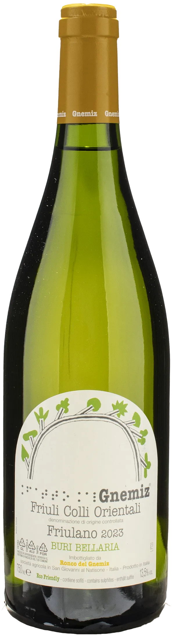 Ronco del Gnemiz Friulano Buri Bellaria 2023