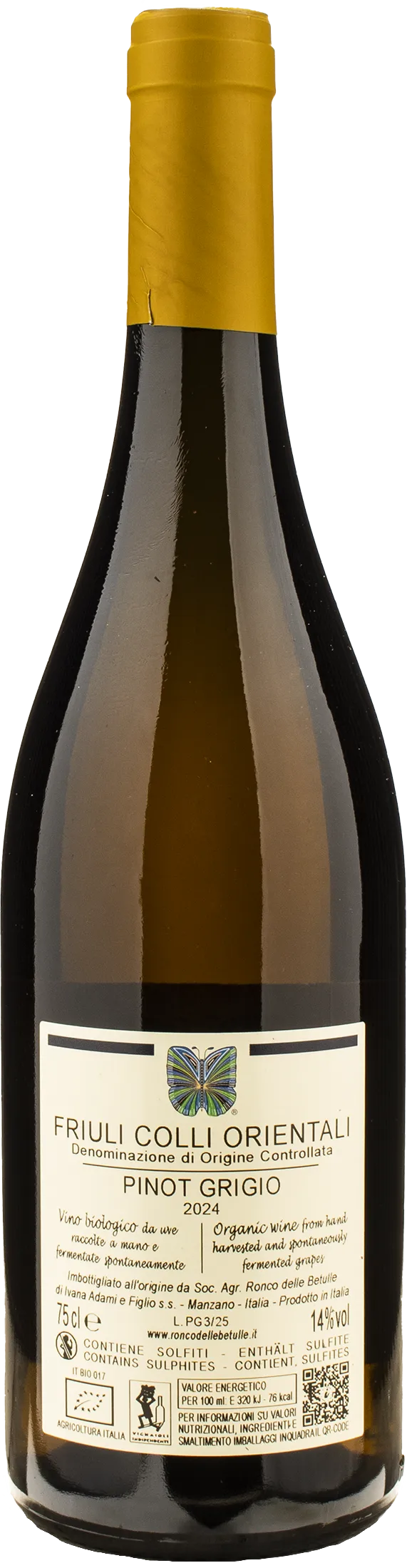 Ronco delle Betulle Pinot Grigio 2024