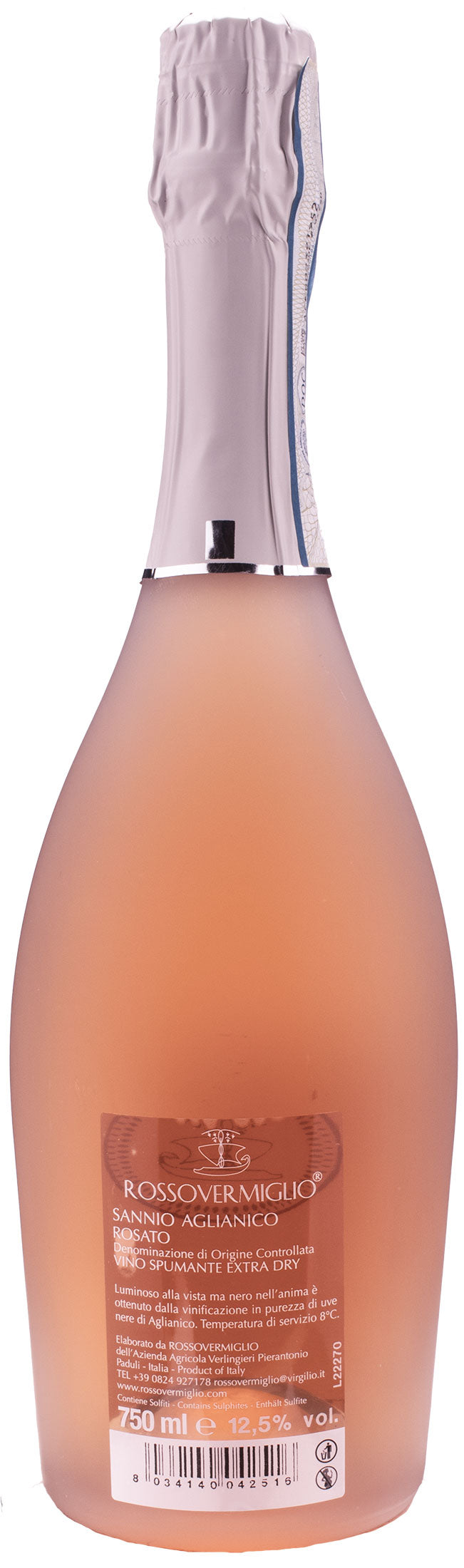 Rossovermiglio Animanera Aglianico Rosè Extra Dry