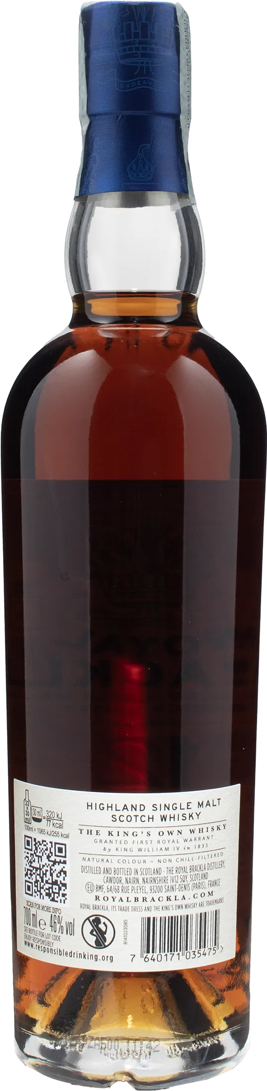 Royal Brackla Higlland Single Malt Scotch Whisky 12 Y.O. Sherry Cash Finish Oloroso 0.7L