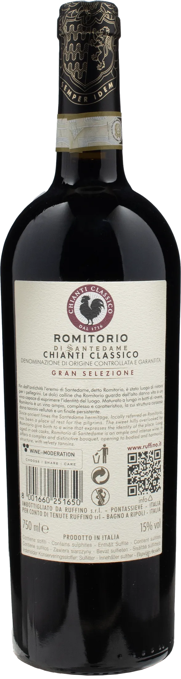 Ruffino Romitorio di Santedame Chianti Classico Gran Selezione 2019