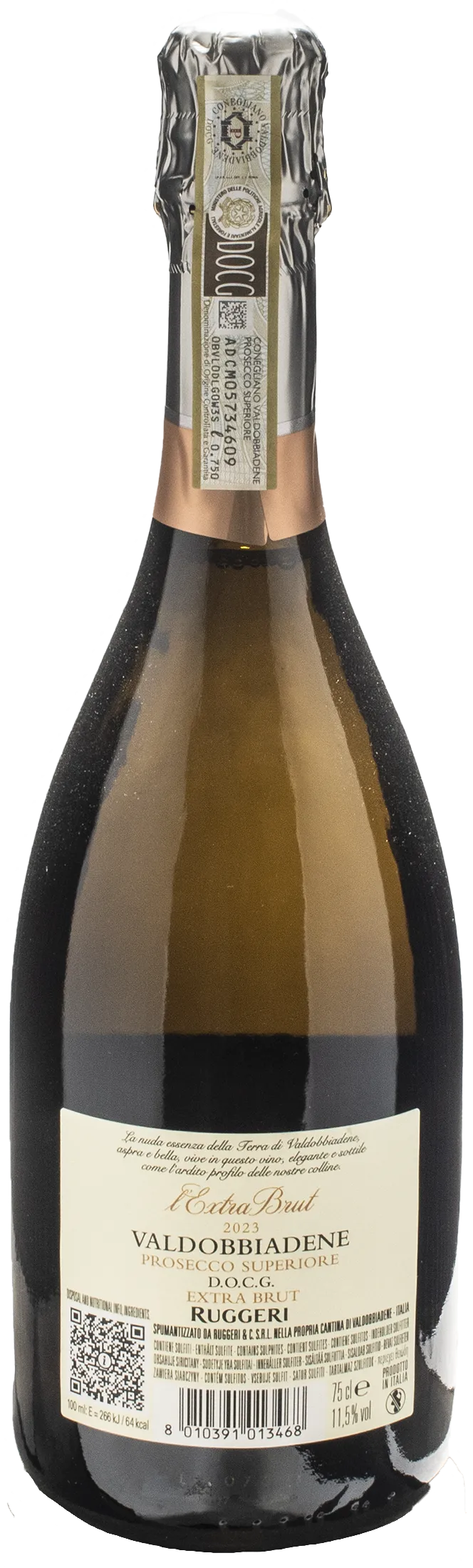 Ruggeri Valdobbiadene Prosecco Superiore L'Extra Brut 2023