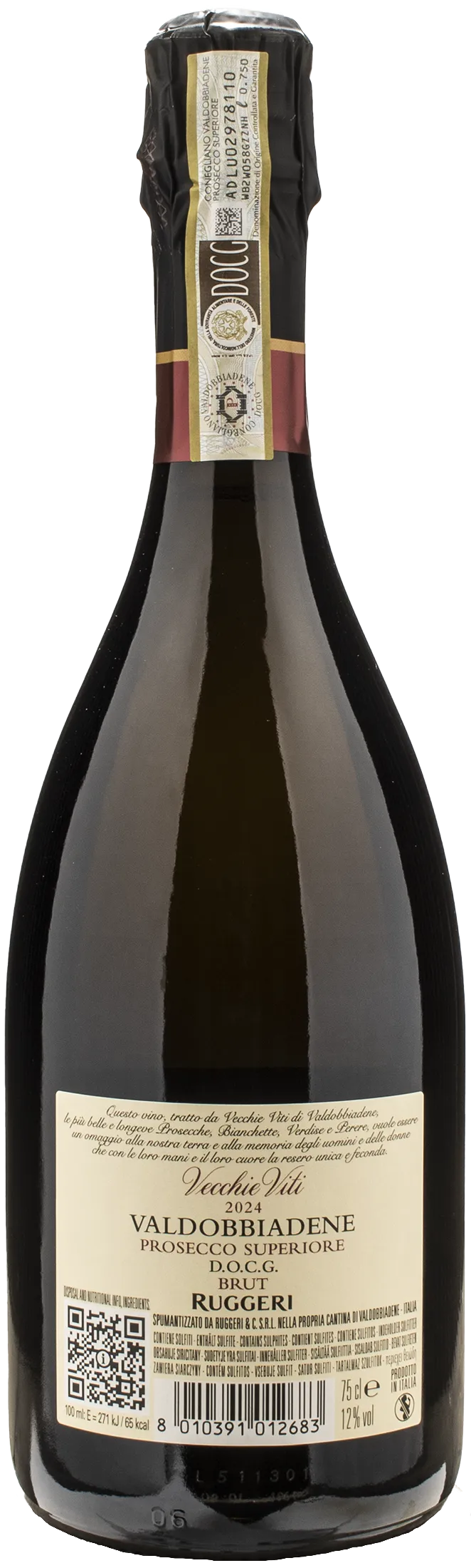 Ruggeri Valdobbiadene Prosecco Superiore Vecchie Viti Brut 2024